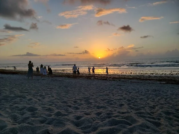 Beach Summer Sunrise Мысе Канаверал Флорида — стоковое фото