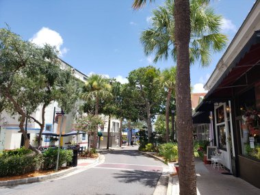 Views of Historic Downtown Cocoa, Florida in Summer