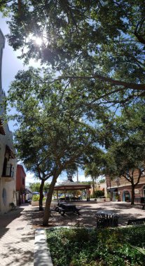 Views of Historic Downtown Cocoa, Florida in Summer