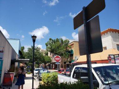 Views of Historic Downtown Cocoa, Florida in Summer