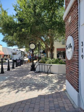 Views of Historic Downtown Cocoa, Florida in Summer