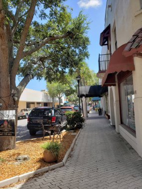 Views of Historic Downtown Cocoa, Florida in Summer