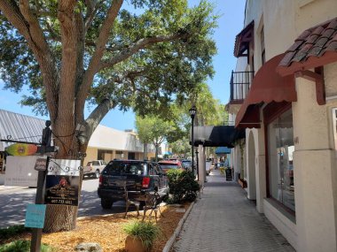 Views of Historic Downtown Cocoa, Florida in Summer