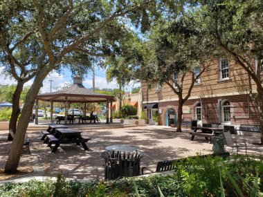 Views of Historic Downtown Cocoa, Florida in Summer