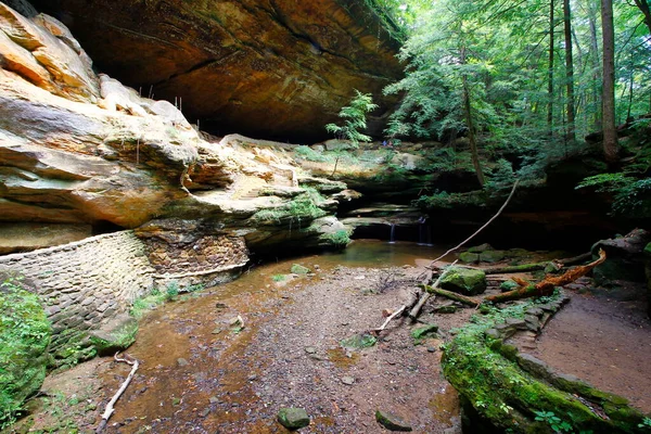 Old Man Cave Summer Hocking Hills State Park Ohio — стоковое фото