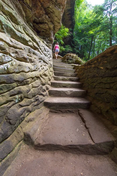 Old Man\'s Cave in Summer, Hocking Hills State Park, Ohio