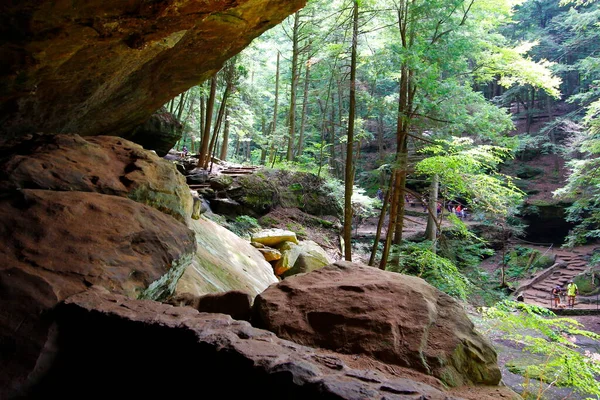 Old Man\'s Cave in Summer, Hocking Hills State Park, Ohio
