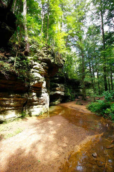 Old Man Cave Summer Hocking Hills State Park Ohio — Foto de Stock