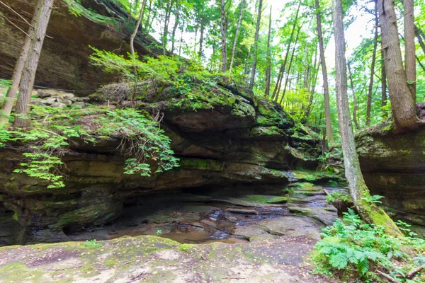 Old Man Cave Summer Hocking Hills State Park Ohio — Stock Photo, Image