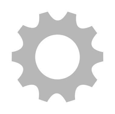 dişli simgesi. vektör illüstrasyonu. 