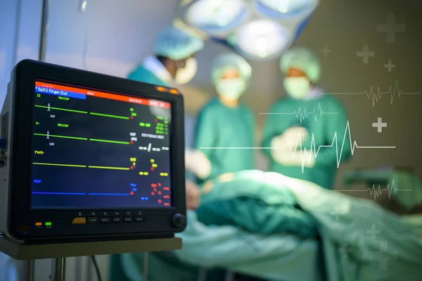 Death Man Patient Operating Room Professional Doctors Team Can Saving — Stock Photo, Image