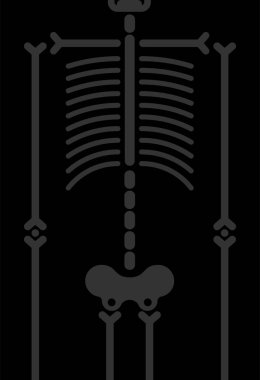 Cadılar Bayramı partisi için Banner İskelet ve Kemikler. Cadılar Bayramı arifesi arkaplanı. Metin için yer