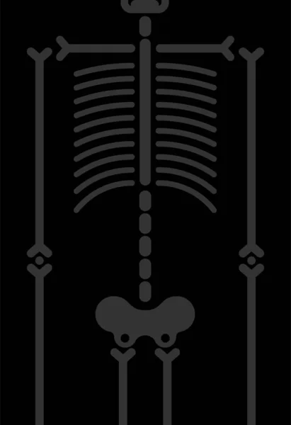 Banner Skeleton Kosti Halloween Party Pozadí Všechny Hallows Eve Pozadí — Stockový vektor