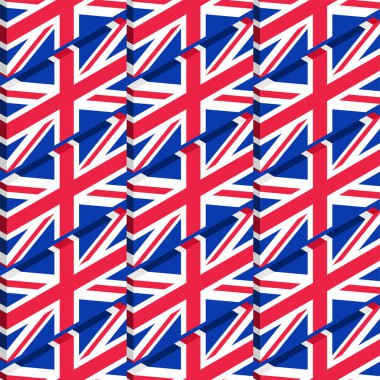 Birleşik Krallık bayrak desenleri kusursuz. Büyük Britanya bayrağı arka planı. Birleşik Krallık dokusu