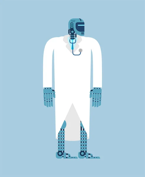 Γιατρός Ρομπότ Απομονώθηκε Σάιμποργκ Ιατρικές Τεχνολογίες Του Μέλλοντος — Διανυσματικό Αρχείο