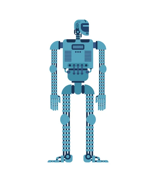 ロボット分離 未来のサイボーグマン ベクターイラスト — ストックベクタ