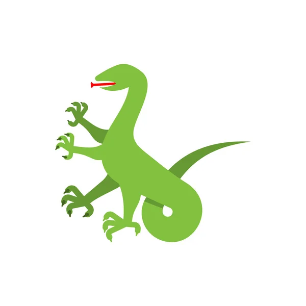 Salamander Heraldiska Djur Ödla Fantastiskt Odjur Monster För Vapensköld Heraldiskt — Stock vektor