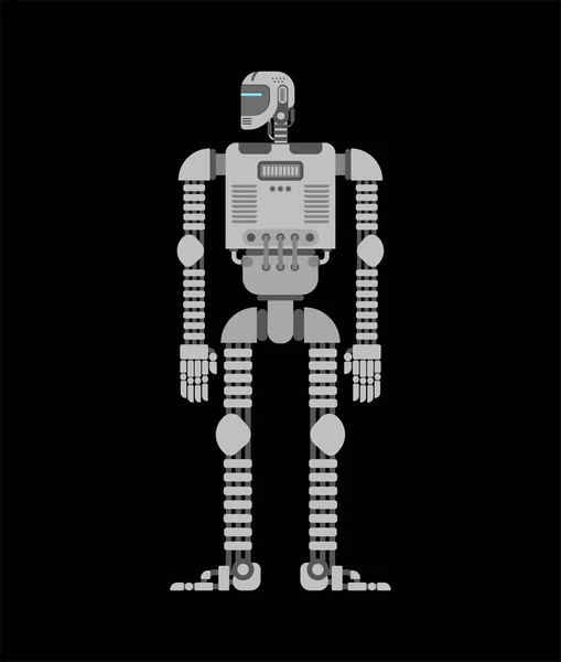 Robot Geïsoleerd Cyborg Man Van Toekomst Vectorillustratie — Stockvector