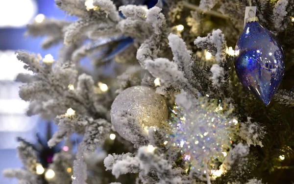 Hermosas Fotos Decoraciones Navideñas Para Ilustrar Año Nuevo Navidad —  Fotos de Stock