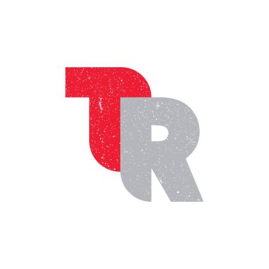 İş ve Ulaşım logosu tasarımı için soyut harfli TR logosu uygulandı.