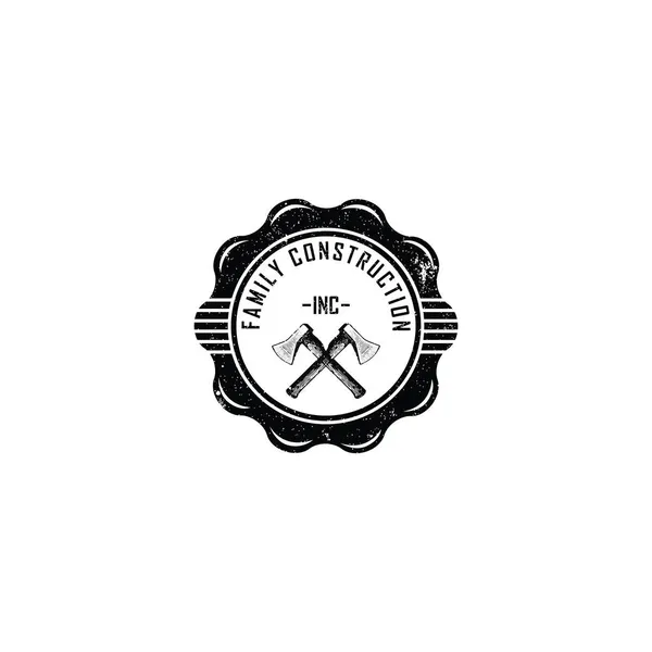 Vintage Yleismies Työkalut Hammer Service Korjaus Rakenna Huolto Logo Haetaan — vektorikuva