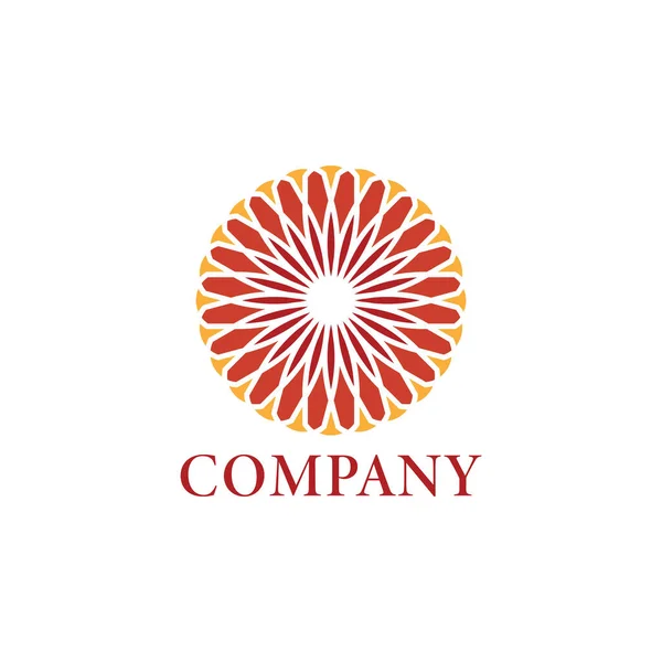 Flower Life Pattern Logo Applied Beauty Spa Logo Design Inspiration — Stock Vector