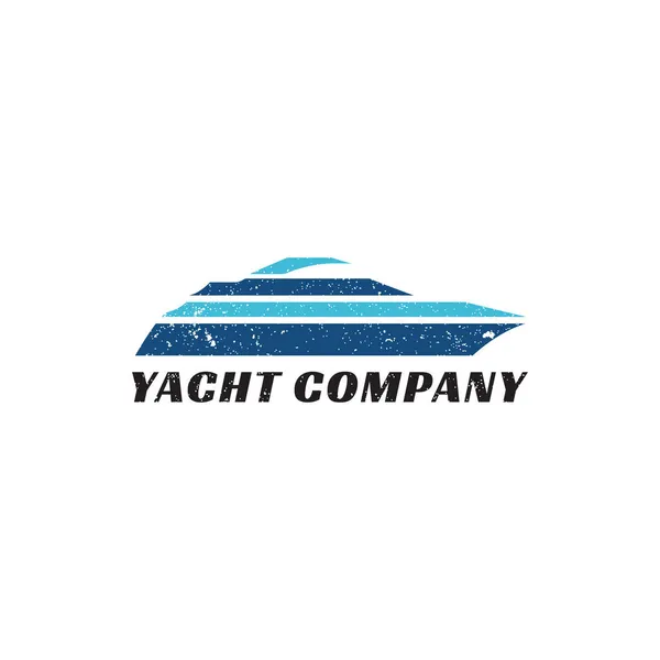 Αφηρημένη Shioulette Ship Logo Εφαρμογή Για Σχεδιασμό Λογότυπο Yacht Company — Διανυσματικό Αρχείο