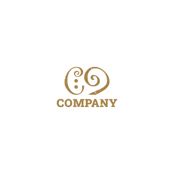 Initial Abstract Letter Logo Applied Company Logo Design Inspiration — Stock Vector