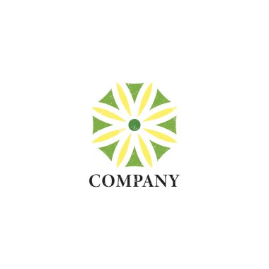 Soyut Çiçek Logosu iş ve finans logosu tasarım ilhamı için uygulandı.
