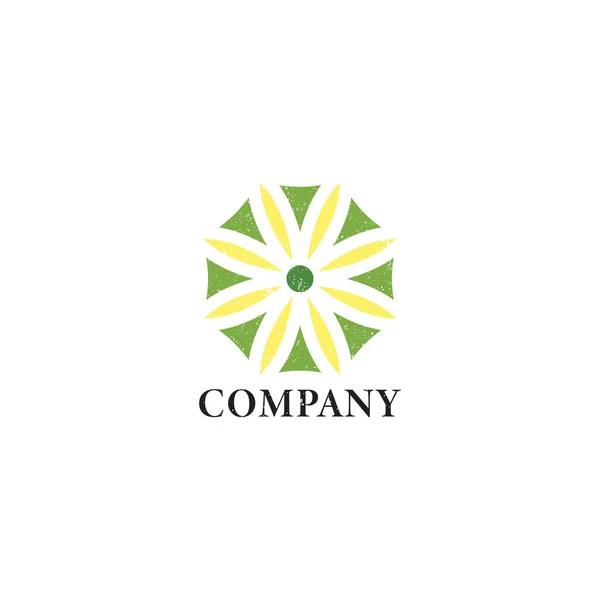 Abstract Flower Logo Applied Business Finance Logo Design Inspiration — Stock Vector