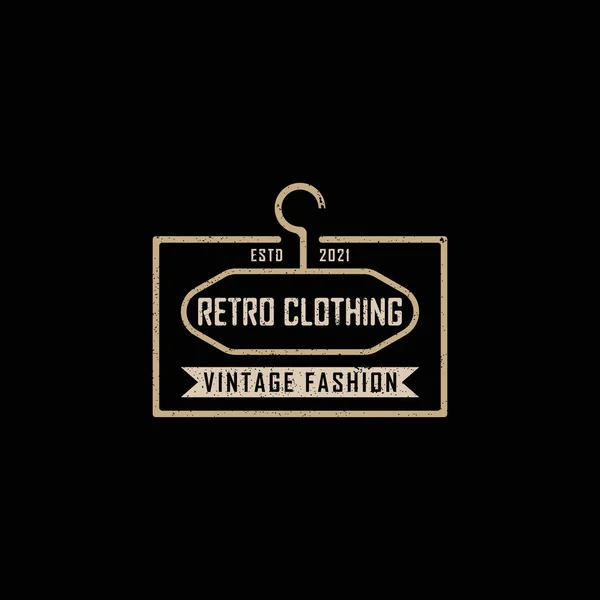 Logotipo Moda Vintage Aplicado Para Inspiração Design Logotipo Tecido Moda — Vetor de Stock