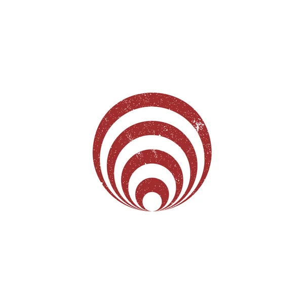 Logo Red Eye Bull Applicato Società Sicurezza Informatica — Vettoriale Stock