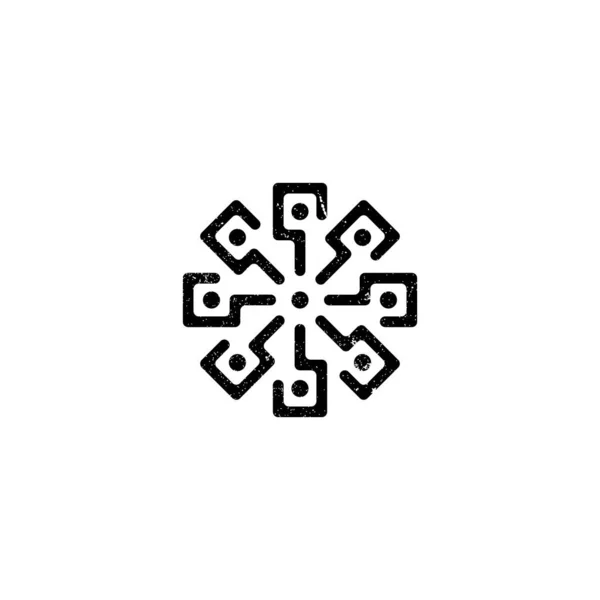 Blackline Muster Logo Für Geschäfts Und Finanzlogo Beantragt — Stockvektor