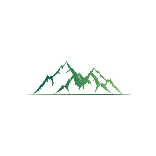 Berggipfel Logo Design Für Natur Unternehmen Beantragt — Stockvektor