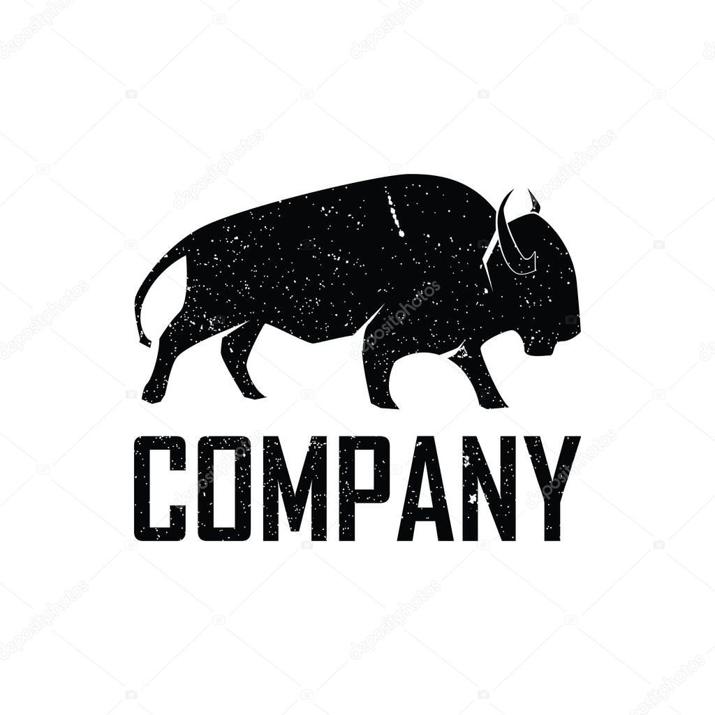 Buffalo Bull Bison logo design inspiration. The logo could be edited as your need.