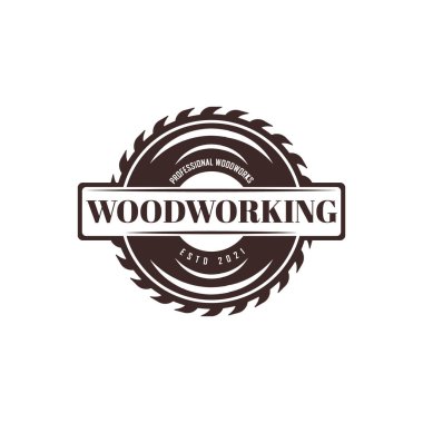 marangoz logosu tasarımı, grange baskı damgası, yaratıcı marangozluk tipografi amblemi