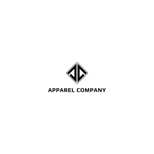 Bir Spor Giyim Şirketi Için Logo Tasarımı Ilham Kaynağı Çift — Stok Vektör