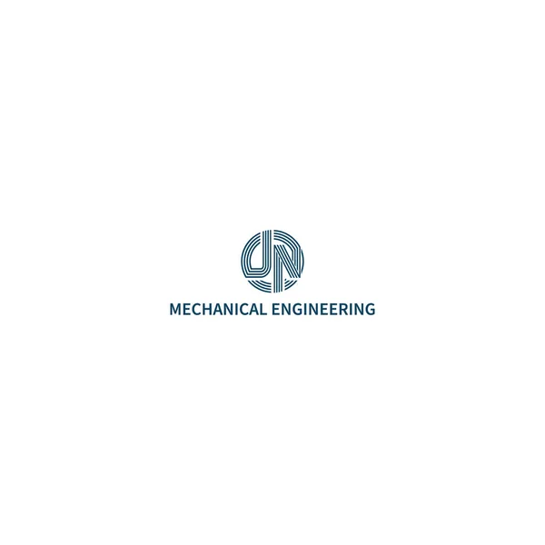 Натхнення Дизайну Логотипу Машинобудівної Компанії Натхненної Абстрактною Стрічковою Літерою Ізольованою — стоковий вектор