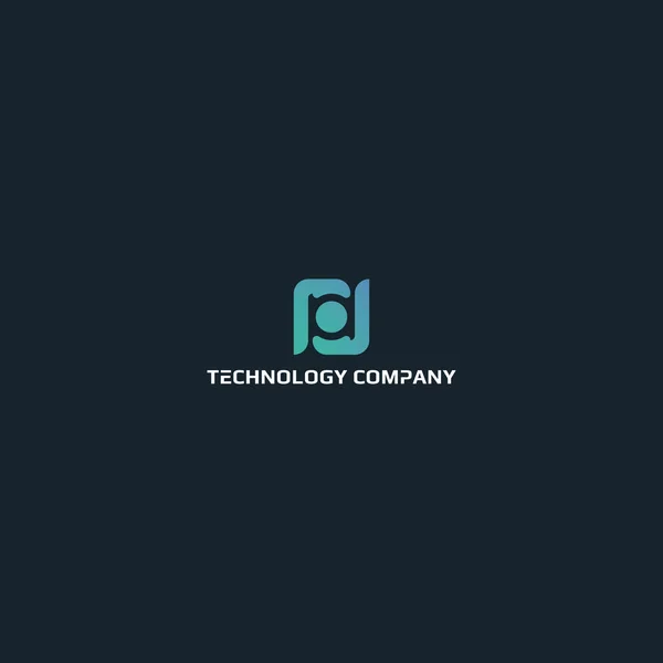Logo Design Inspiration Energy Efficiency Technology Inspired Abstract Initial Letters — 스톡 벡터