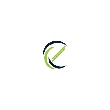 Soyut ilk harf C ve E logosu koyu mavi ve yeşil renkli. Beyaz arkaplanda izole edilmiş. Mühendislik danışmanlık logosu için de kullanılıyor.