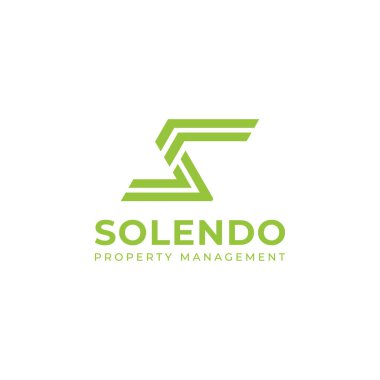 Abstract initial letter SL or LS logo in green color applied for property management company logo also suitable for the brand or company that has initial name SL or LS.