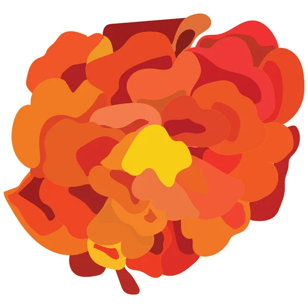Πορτοκαλί Καλέντουλα Λουλούδι Σύμβολο Της Μεξικάνικης Γιορτής Των Νεκρών Εικονογράφηση — Διανυσματικό Αρχείο