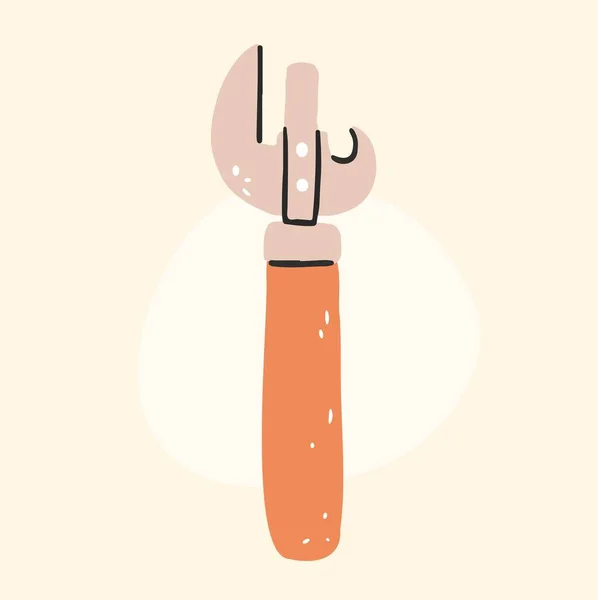 Kitchenware Tools Handdrawn Vector Illustration — Stok Vektör