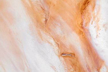 Soyut mermer desen deseni. Mermer desen arka planı. Gökyüzünden güzel turuncu desenler görünüyor
