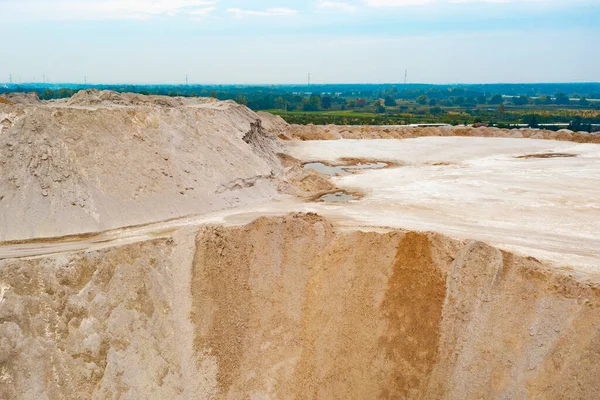 Large Piles Sand Sand Quarry — Stock Photo, Image