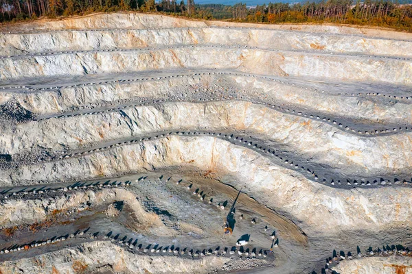 Huge Rocks Granite Quarry View Great Height Granite Quarry — Stock Photo, Image