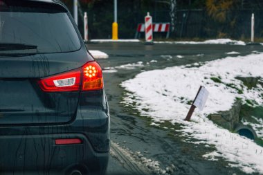 Modern hatchback ayrıntı arka ışık