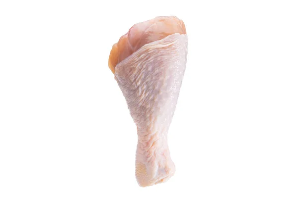 Fresh Chicken Leg Isolated White Background Chicken Meat — Foto de Stock