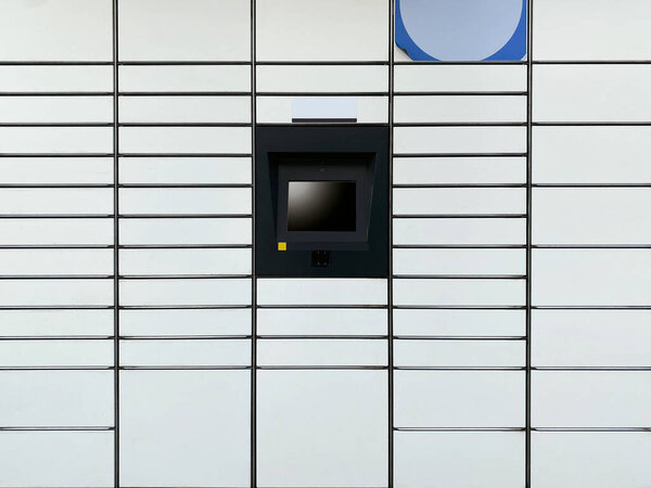 Automatic White Parcel Box, Automatic Mailbox, Automatic Mail Delivery Service, Packing Machine