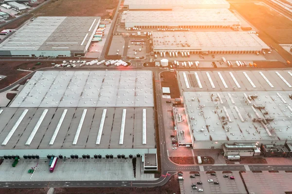 View Height Modern Logistics Centers Warehouses Online Store —  Fotos de Stock